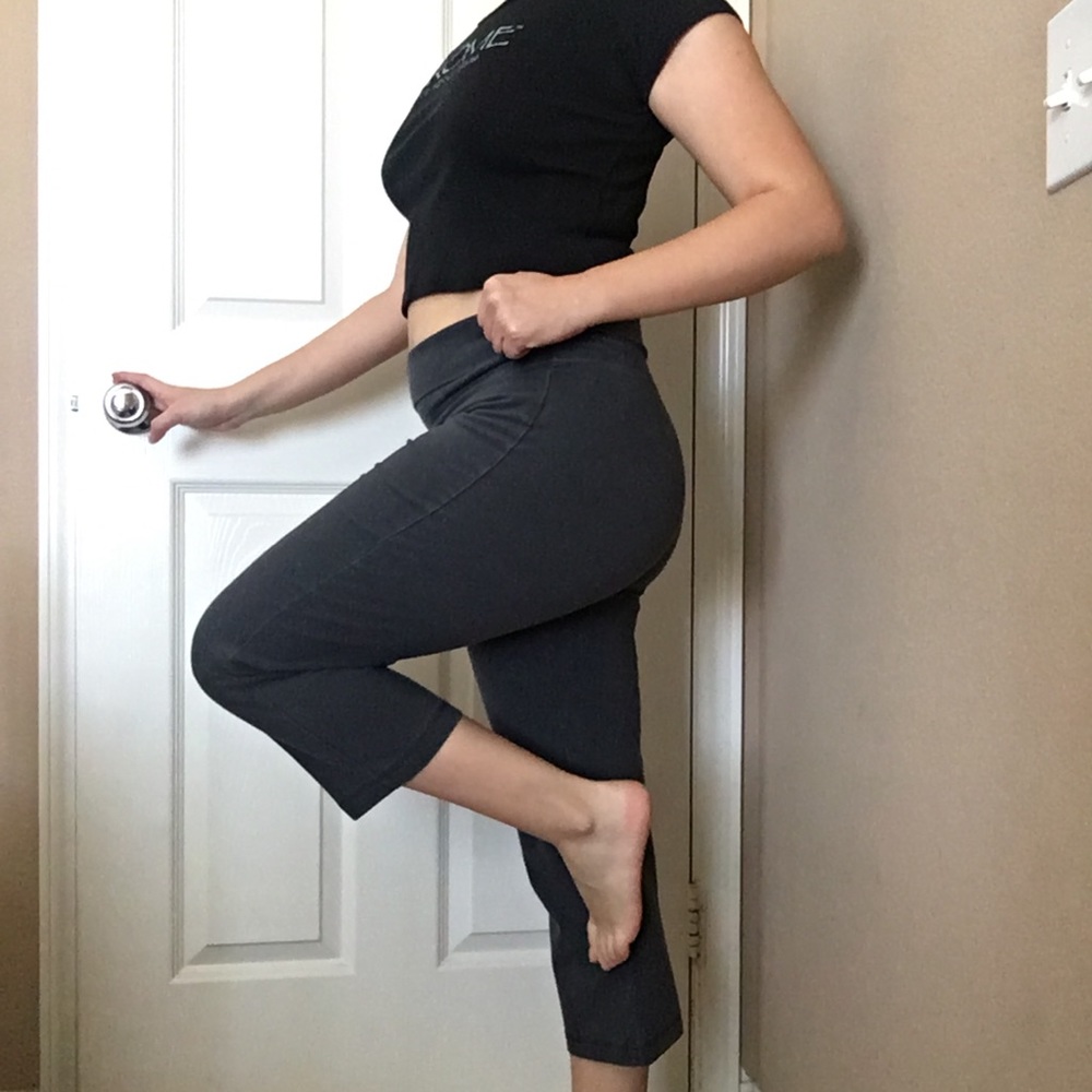 Old Navy Charcoal High Waisted Boot Cut Leggings S